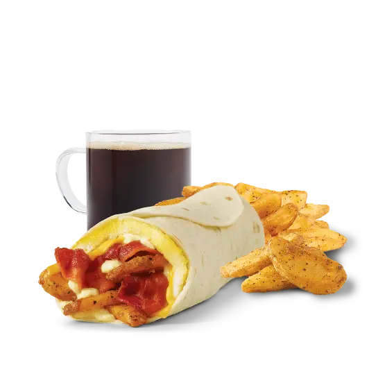 wendys breakfast burrito bacon