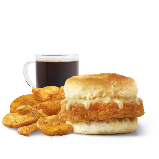 wendys honeybuddy chicken biscuit combo.