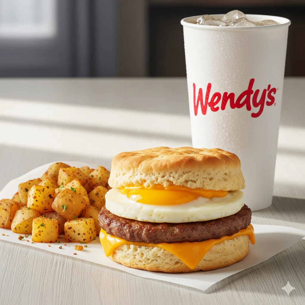 Wendy's  Egg  and Cheese  Biscuit  Combo-