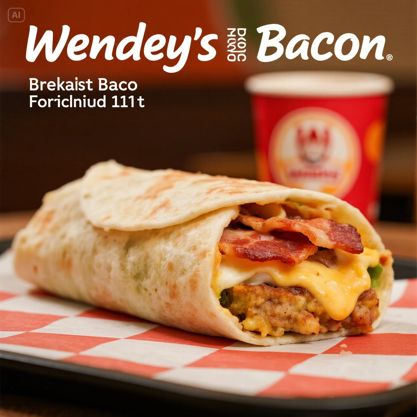 Wendy’s Bacon, Breakfast Burrito,