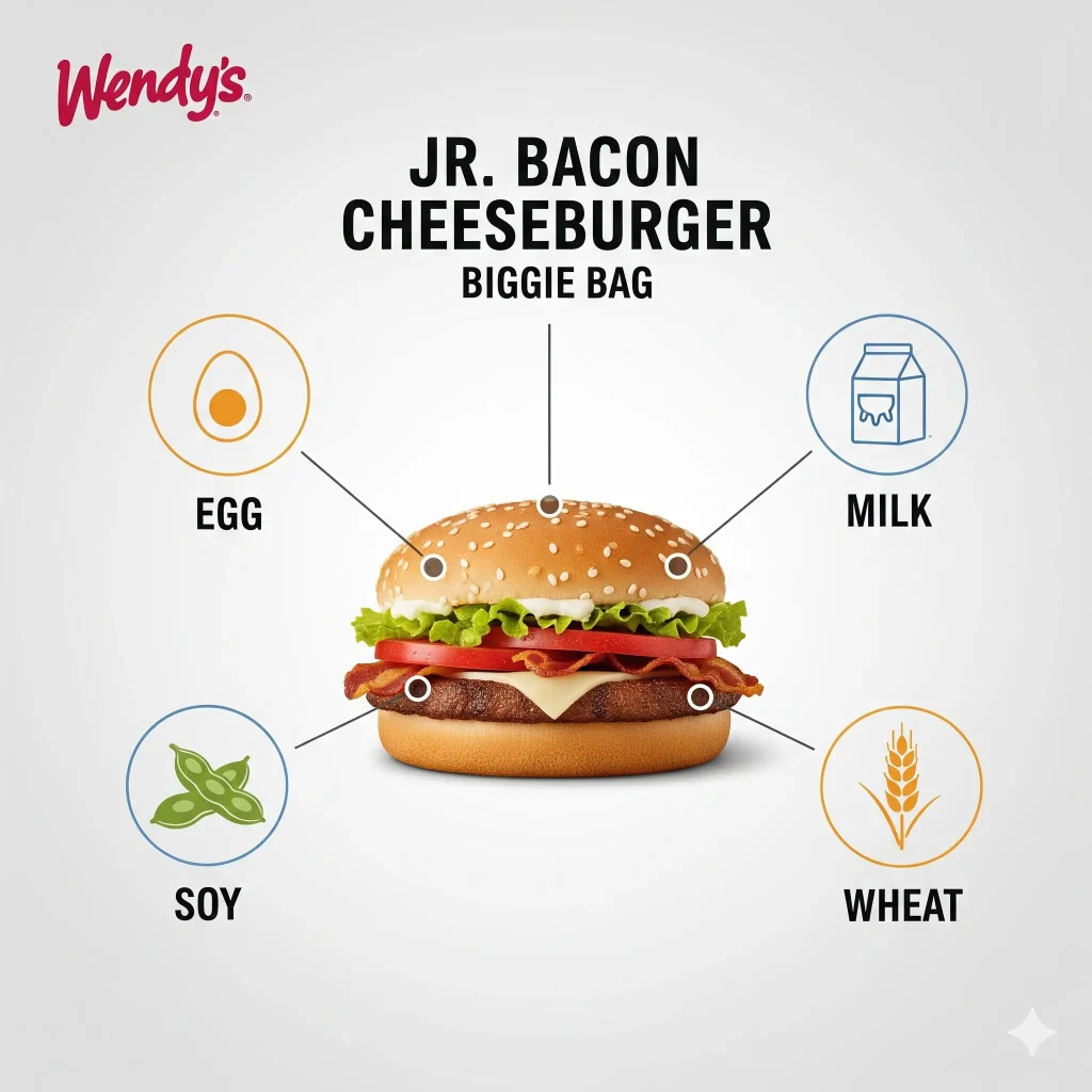 Wendy’s- Jr-Bacon -Cheeseburger -Biggie -Bag