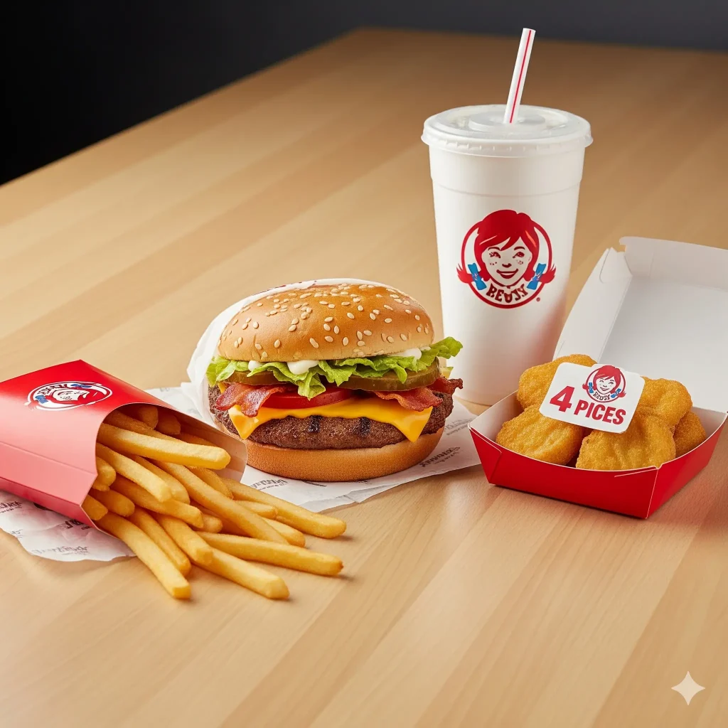 Wendy’s- Jr-Bacon -Cheeseburger -Biggie -Bag