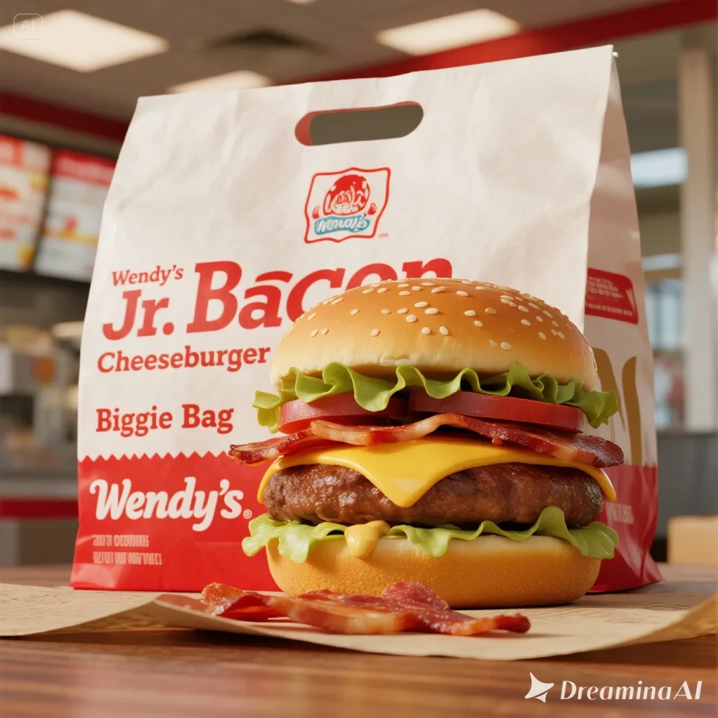 Wendy’s Jr. Bacon Cheeseburger Biggie Bag
